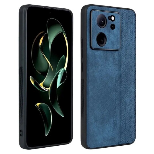 INCOVER Xiaomi 13T / 13T AZNS Skinndekket Plast Deksel med Mønster - Blå