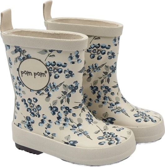 Pom Pom Pmbliss Gumboots Aop   FOG BLUEBERRY AOP   25