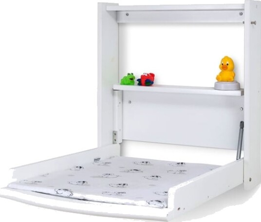 Babytrold Changing table for wall incl. mattress White Babytrold Changing table for wall incl. mattress White