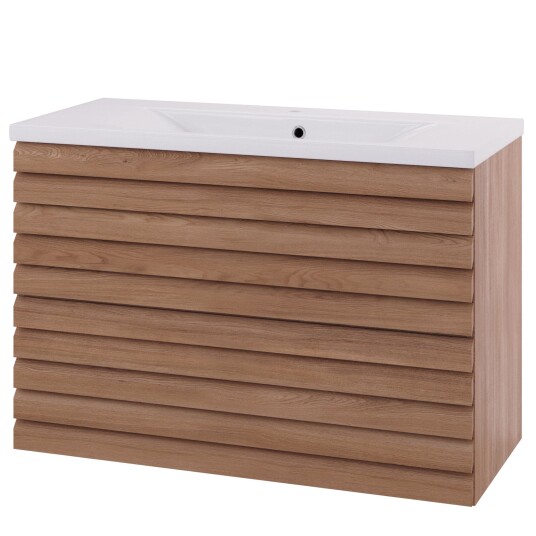 Linn Bad Selma Eikestav 2 Skuffer Heltre D45cm Servantskap Eik / 100cm Senter