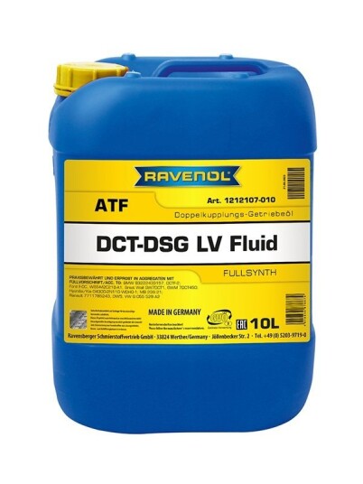 Transmisjonsolje RAVENOL DCT-DSG LV 10L