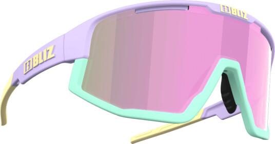 Bliz Fusion OneSize Matt Pastel Purple/Brown with Pink Multi