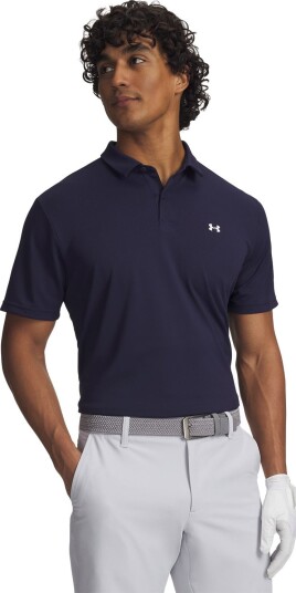 Under Armour Piké T2G Pique Polo Golf pologenser herre Midnight Navy (410) Large