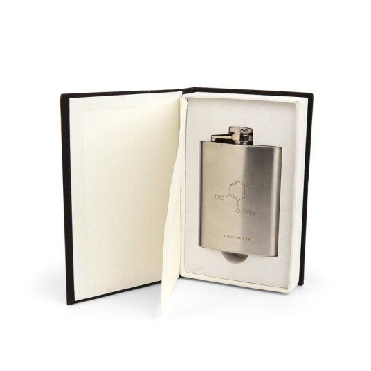 Kikkerland Kjemibok Flask med 100ml Rustfritt Stål