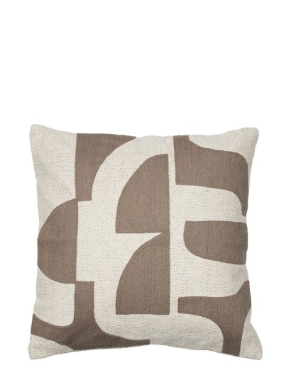 Broste Copenhagen Mundo Pudebetræk - Brown - 50X50CM