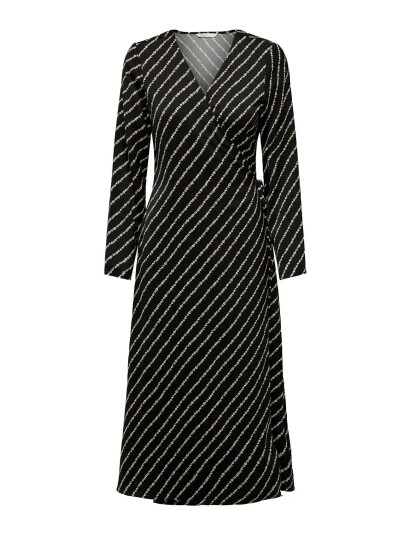 ONLY | Onlthalia L/S Wrap Midi Dress Bf Ptm | S