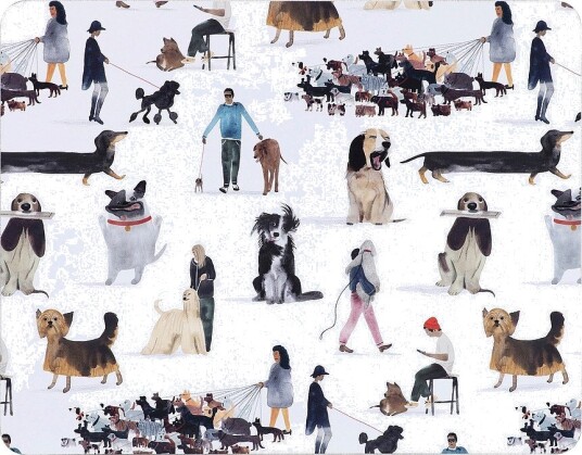 Maxwell & Williams   Bordskånere Dogs 4 p   Flerfarget