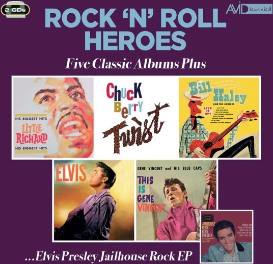 Little Richard, Chuck Berry, Bill Haley & His Comets, Elvis Presley, Gene Vincent Rock N Roll Heroes Five Classic Albums Plus CD