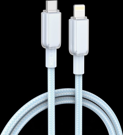 SiGN USB-C til Lightning-kabel 30W, 1m - Blå