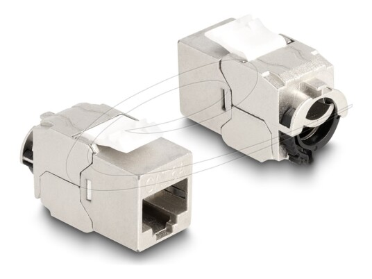 Delock Nettverkkontakt Rj 45 Hunn Til Lsa Stp Cat 6A Låsemekanisme Cable Tie Free 88020