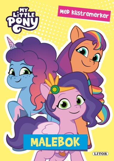 Malebok My Little Pony m/klistremerker Malebok My Little Pony m/klistremerker