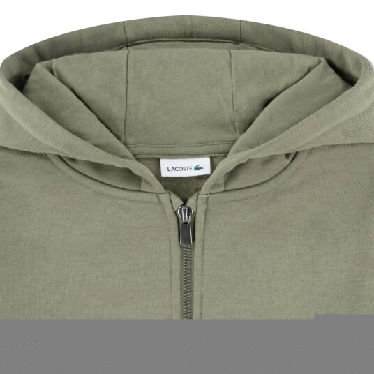 Lacoste Core Fleece Hettejakke Kaki (140 / 10 år) Lacoste Core Fleece Hettejakke Kaki (140 / 10 år)
