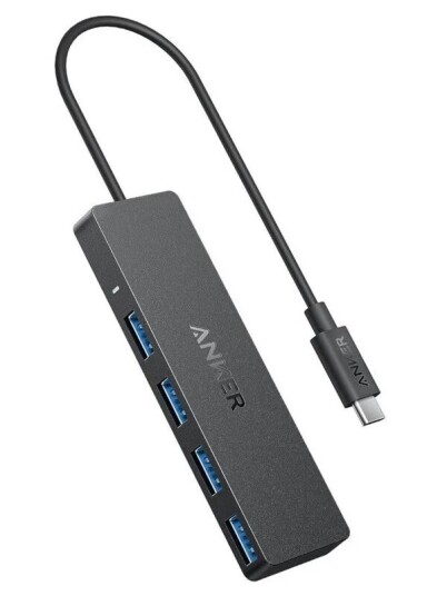 Anker USB C Data Hub 4 in 1 5Gbps Black USB hub USB 3.1 4 porter Svart A8309G11 Anker USB C Data Hub 4 in 1 5Gbps Black USB hub USB 3.1 4 porter Svart A8309G11