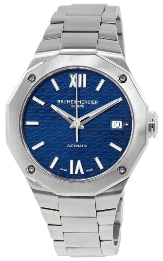 Baume & Mercier Dameklokke M0A10679 Riviera Blå/Stål Ø36 mm