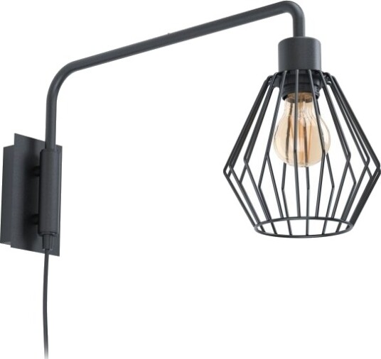 Eglo Tabillano 1 Vegglampe E27 D500 Sort