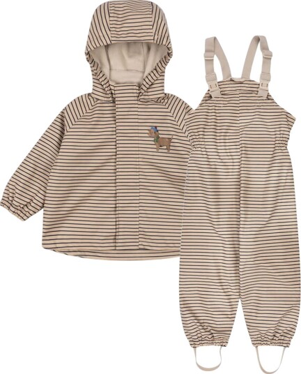 Konges Sløjd Regntøy M/u Seler/Fleece PU Regnfull palme Dog Konges Sløjd 1½ år (86) Regntøy Beige