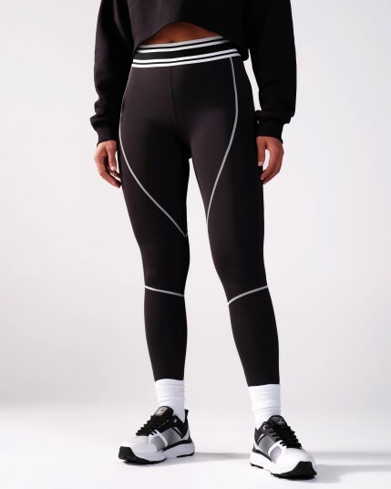 LEVITY Black'n White Tights Black - XS