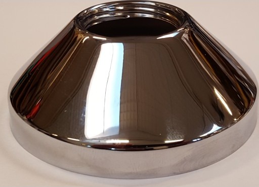 Vano dekorativ rose høy modell chrome 70 mm diameter x 26 mm height