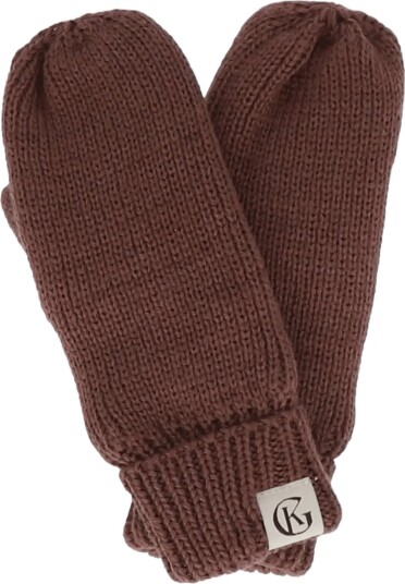 Gullkorn Silt Wool Mittens Brown 128/140