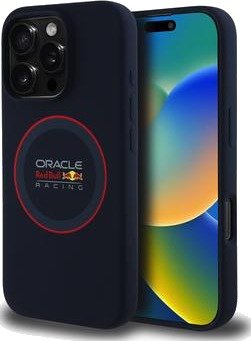 iPhone 16 Pro Max Oracle Red Bull Racing Red Ring MagSafe Liquid Silicone-deksel - Marine
