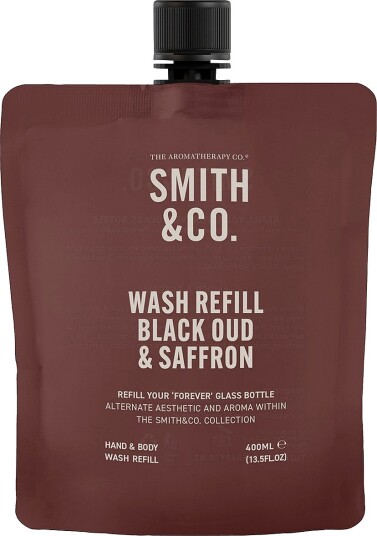 Smith & Co. Black Oud & Saffron Refill Hand & Body Wash 400 ml Smith & Co. Black Oud & Saffron Refill Hand & Body Wash 400 ml