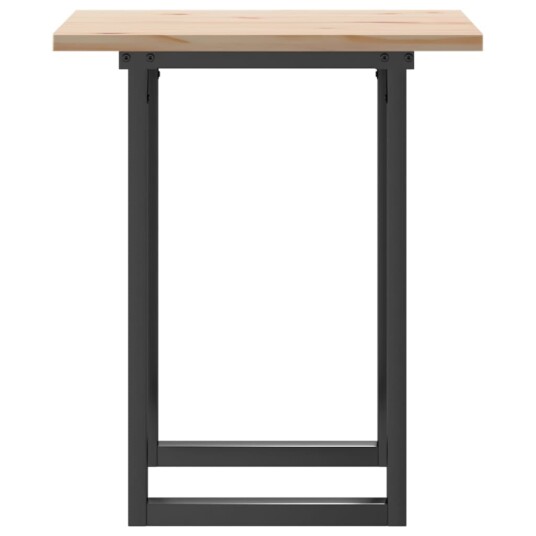 Spisebord O-ramme 60x60x75,5 cm heltre furu og støpejern 3282736