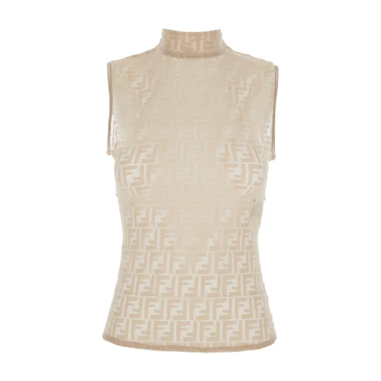 Fendi, Dame, Topper, Beige, L,