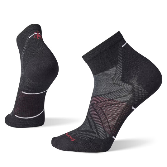 Smartwool Unisex Run Zero Cushion Mid Crew Socks Black 46-49