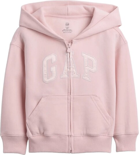 GAP Baby & Toddler Vintagesoft Logo Zip Hoodie   MISTY ROSE   92