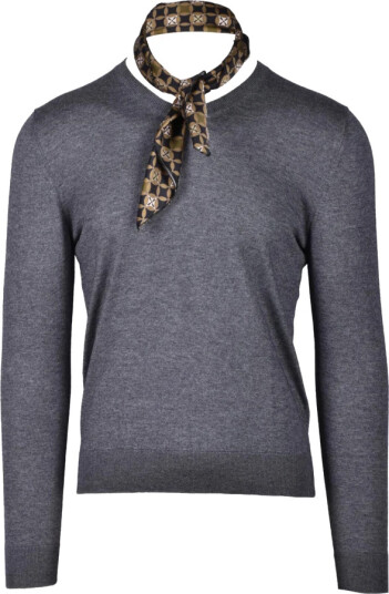 Wild Cashmere Herre Strikkevarer Grå S,