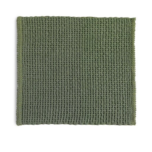 Hefe Knot badematte, 50x50 cm, grønn