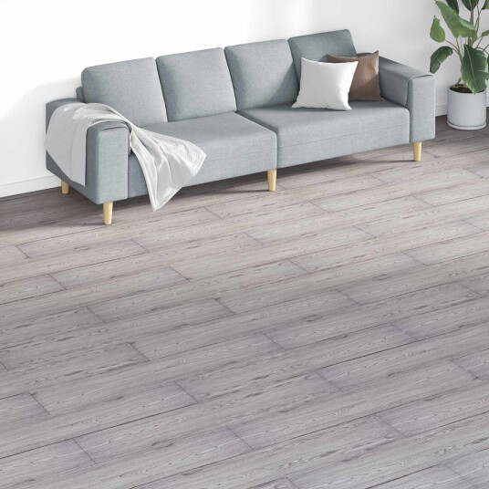 Gulvplanker 18 pcs Mørkegrå 5,26 m² PVC