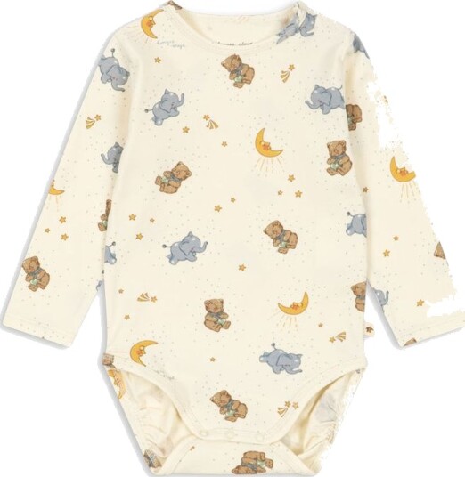 Konges Sløjd Body I/e   Valp   Konges Sløjd   74   Langermet Body Beige Blå Grå