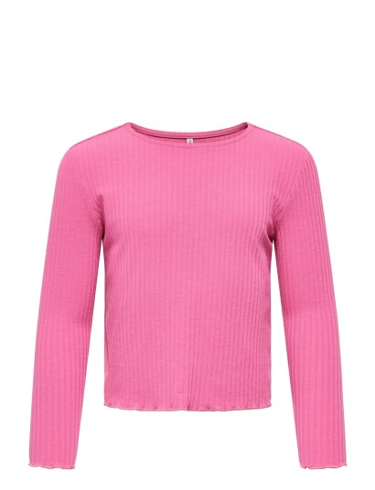 Kids Only Kmgtella Life L/S O Neck Top Jrs Pink 110