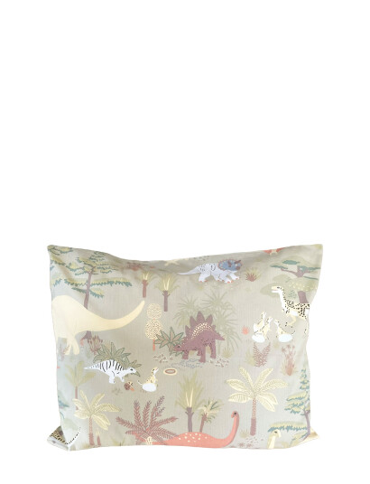 Majvillan Dinosaur Vibes Green Pillow Case 50X60 Cm - Green - 50X60CM