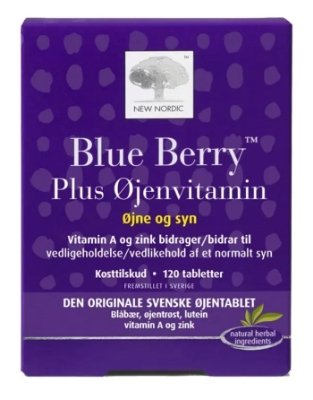 Blue Berry Plus Øjenvitamin 120 tabletter Blue Berry Plus Øjenvitamin 120 tabletter