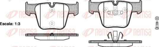 Bremseklosser REMSA 1218.00 Bremseklosser REMSA 1218.00