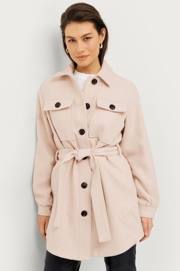 Ellos Collection   Skjortejakke Elisa   Beige
