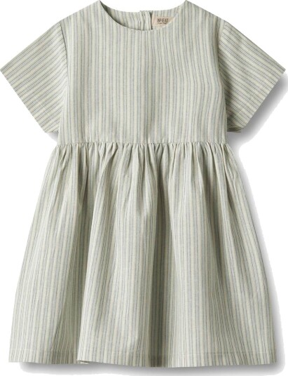 Wheat Kjole Esmaralda Aquablue Stripe (110 / 5 år)