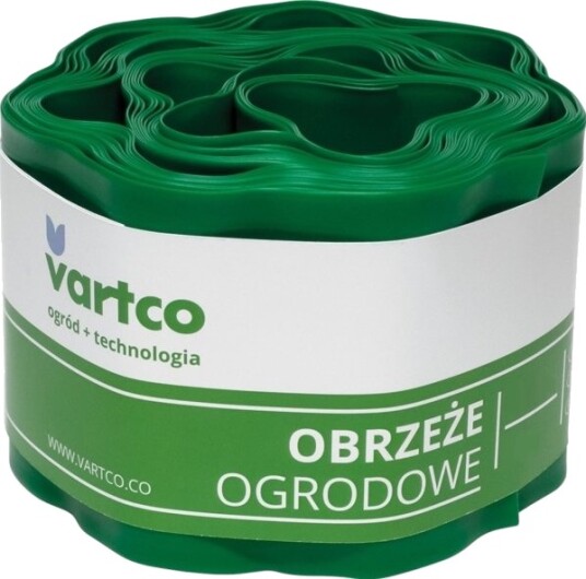 Agaplast Hagekant Bølget 20 Cm X 9 M Vartco Grønn