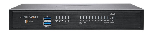 Sonicwall Tz670 - Sikkerhetsapparat - 10Gbe - Nfr - Skrivebord