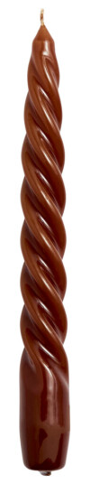 Hay Twist Candle lys 20 cm brun