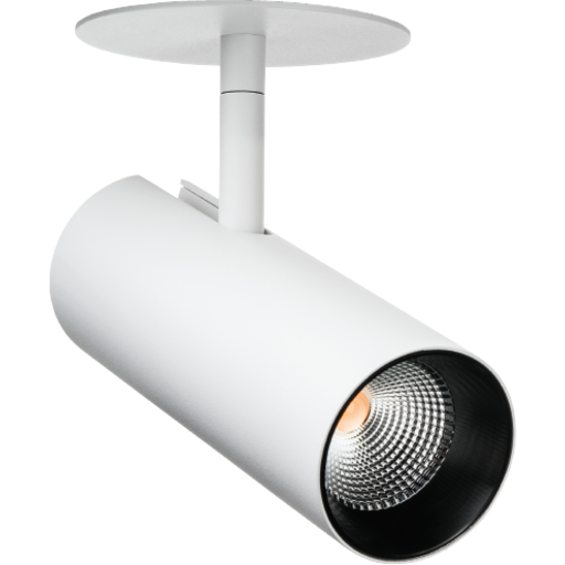 Sg Armaturen As Tube Mini innfelt takspot 14W 2700 kelvin dimbar - Hvit