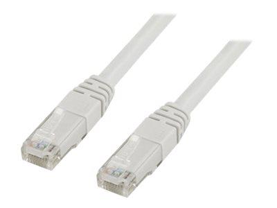 Deltaco Cat6 1m U/UTP Nettverkskabel RJ-45 Hankjønn Hvit