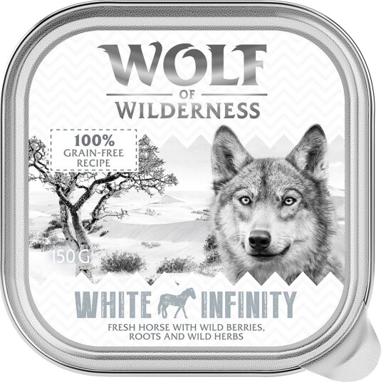 Wolf of Wilderness Adult Single Protein White Infinity Våtfôr Hest 6x150g