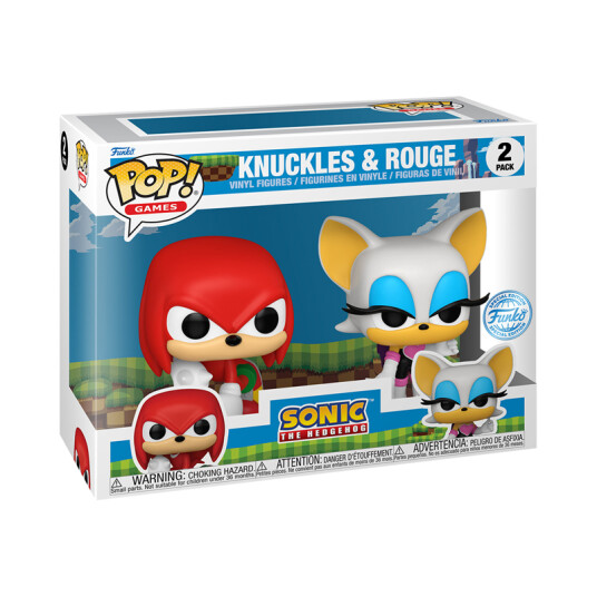 Funko POP! Games: Sonic the Hedgehog Vinylfigurer Knuckles & Rouge