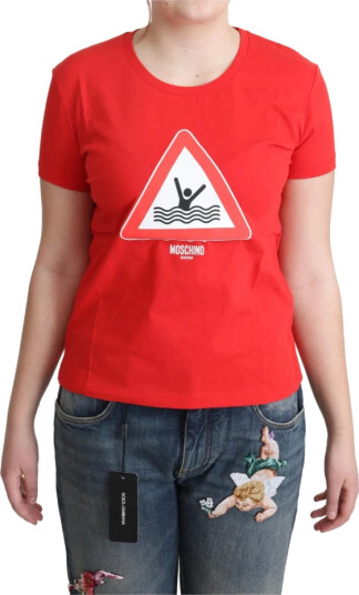 Moschino Dame Topper Rød M, Moschino Dame Topper Rød M,