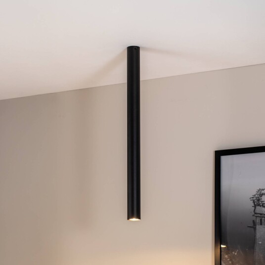 EMIBIG LIGHTING Tecno 1XXL downlight stål GU10 høyde 80 cm svart