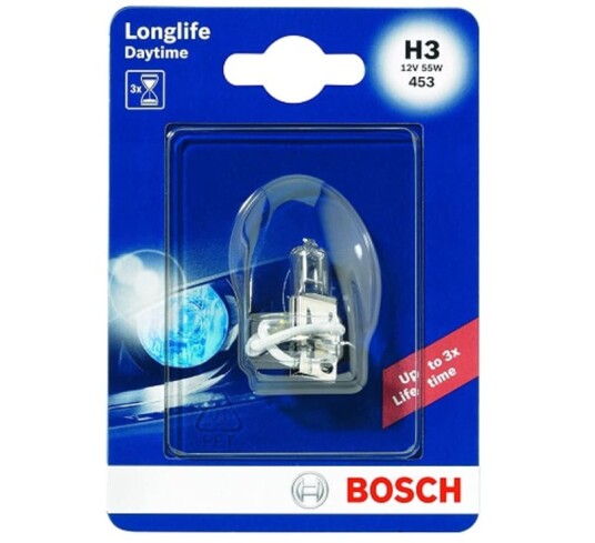 Bosch Longlife Daytime lyspære
stykkvis H3 9999999999