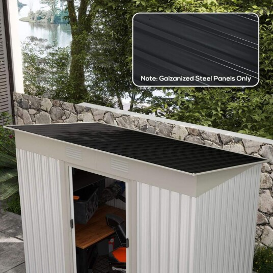 Pakke med 12 trapesplater 129 x 45 cm 7 m² galvanisert takplate 0,25 mm værbestandig profilplate galvanisert ståltakplater takpl